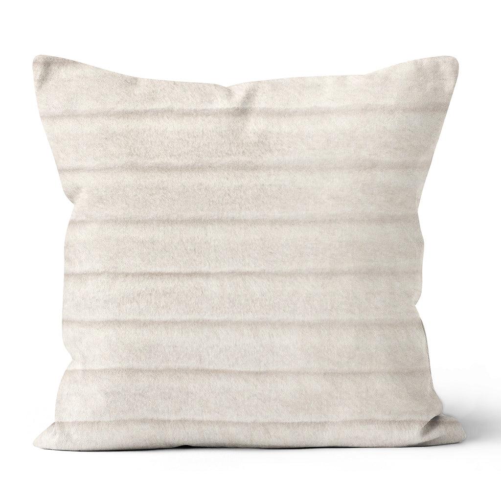 Faux Fur Cream Pillow 18x18in
