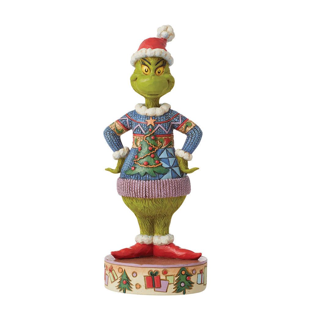 Grinch Wearing Ugly Sweater Figurine