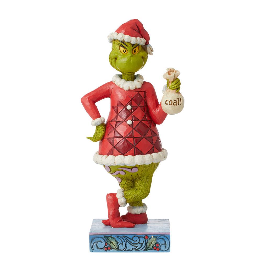 Grinch With Bag Of Coal Figurine