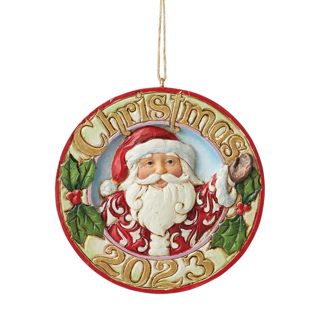 Dated 2023 Jolly Santa Ornament