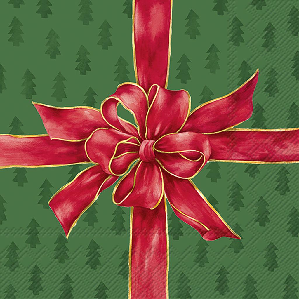 Christmas Bow Lunch Napkin