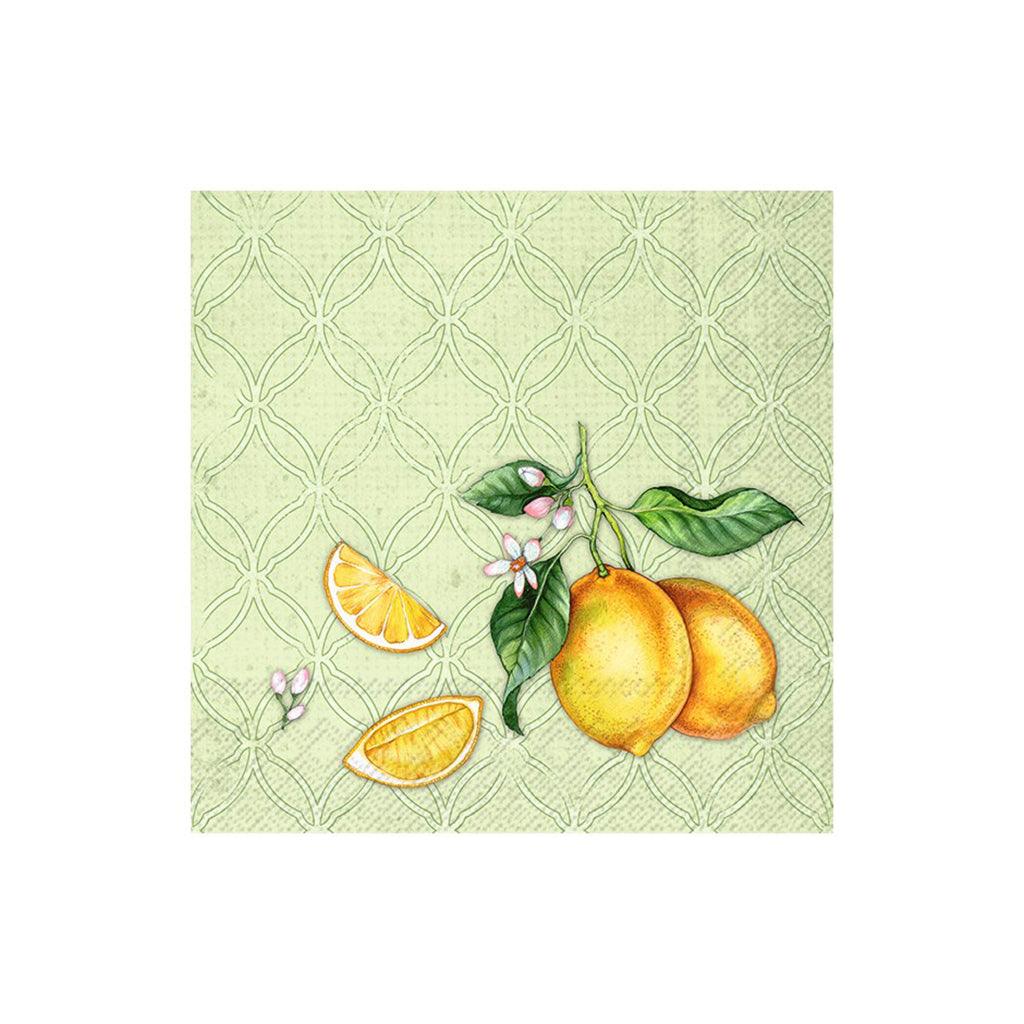 Citrons Green Cocktail Napkin