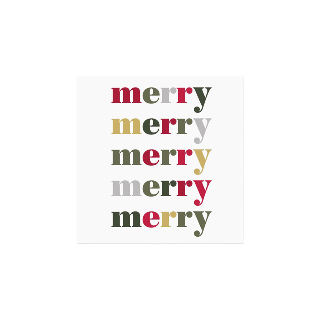 Merry Printed Lunch Napkin 20pk