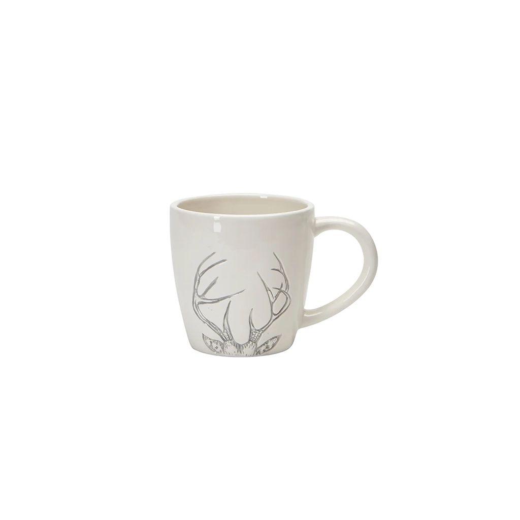 Antler Ceramic Mug Grey