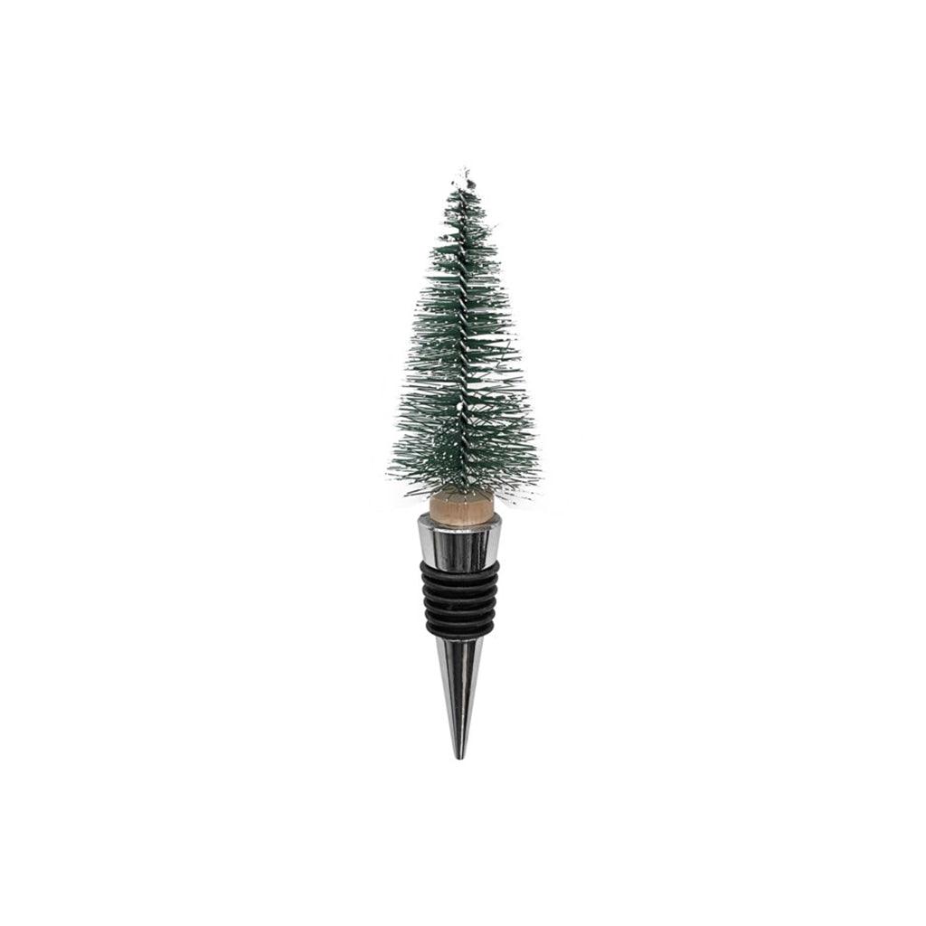 Frosted Tree Ceramic Bottle Stopper Green