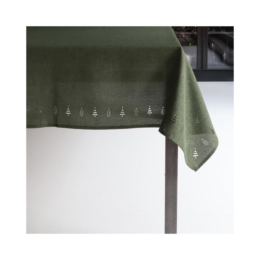 Tree Hemstitch Table Cloth 60x120in Forest