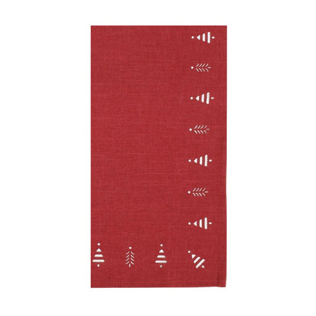 Tree Hemstitch Napkin Set of 4