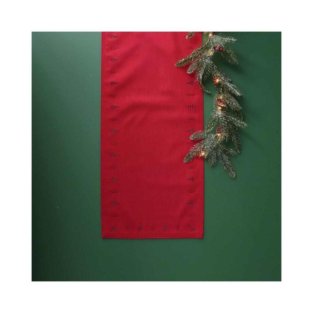 Tree Hemstitch Table Runner