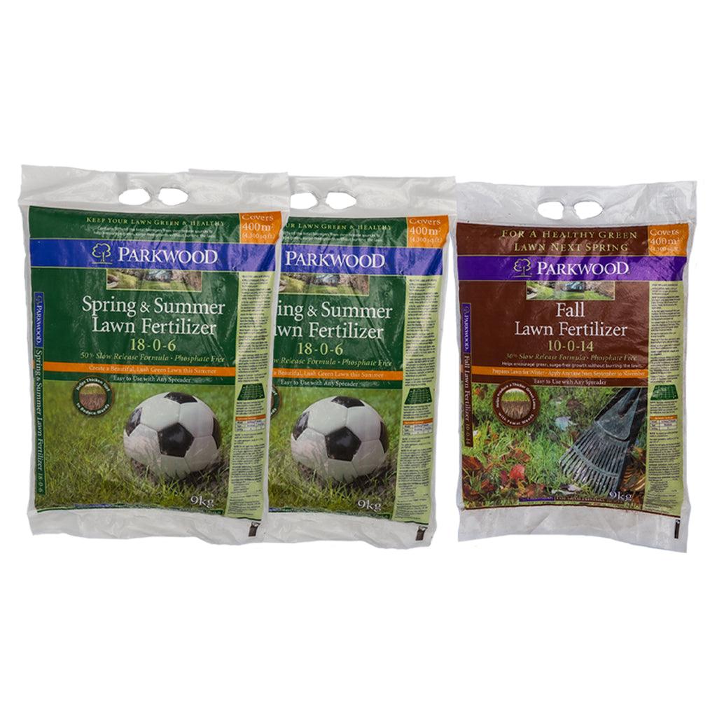 Parkwood Fertilizer Package - Spring, Summer and Fall
