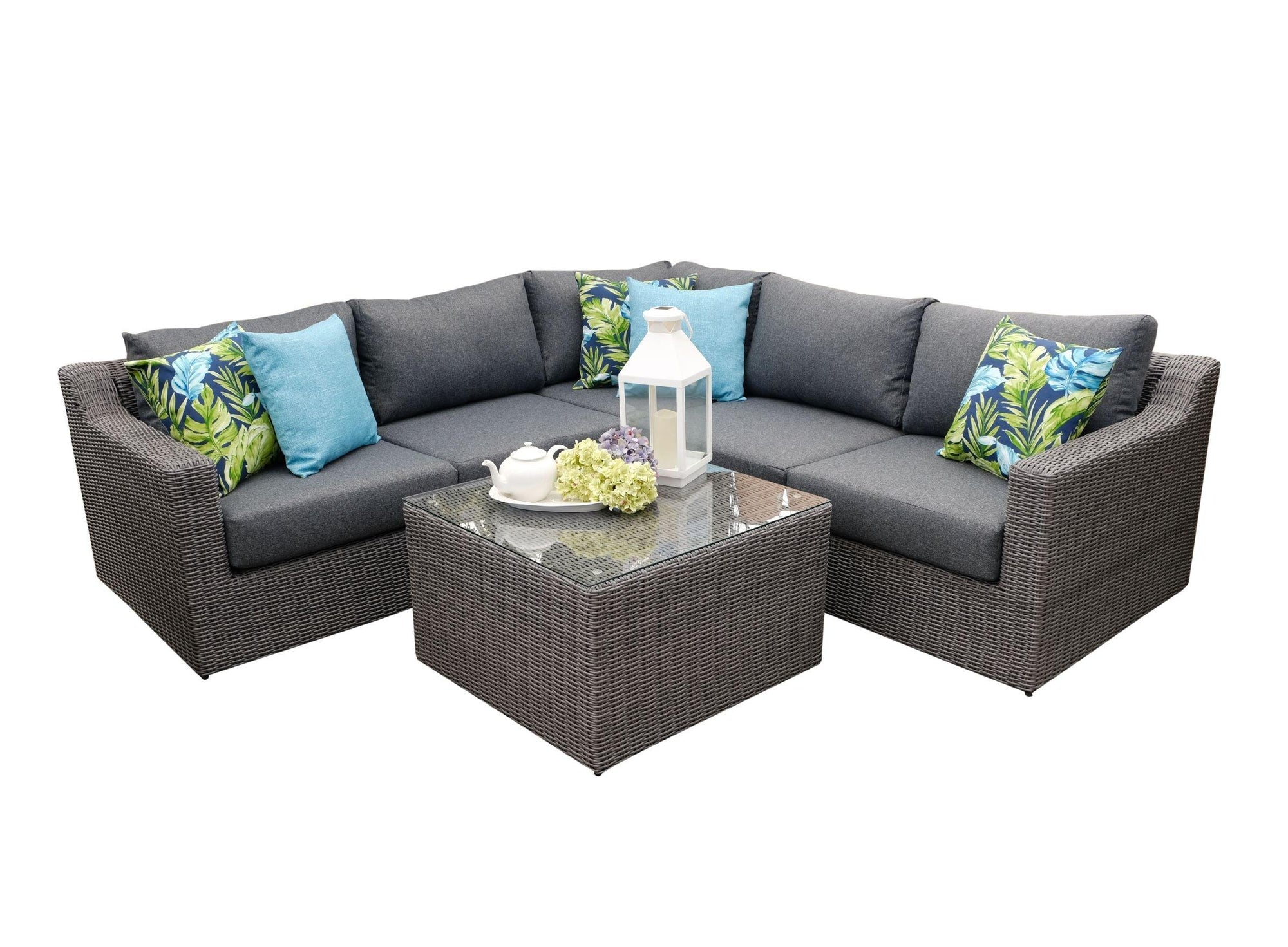 Pacific Conversation Sectional - Dark Grey/Anthracite