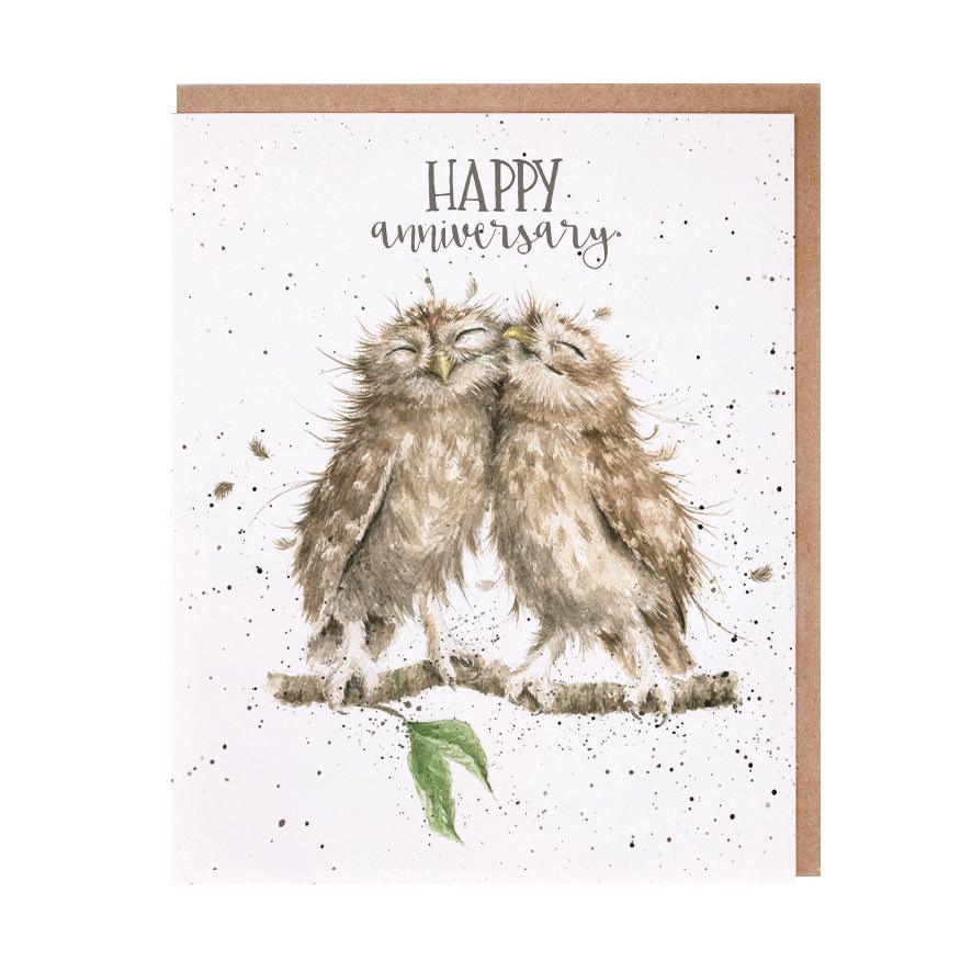 Anniversary Owls Card 5 x 7in