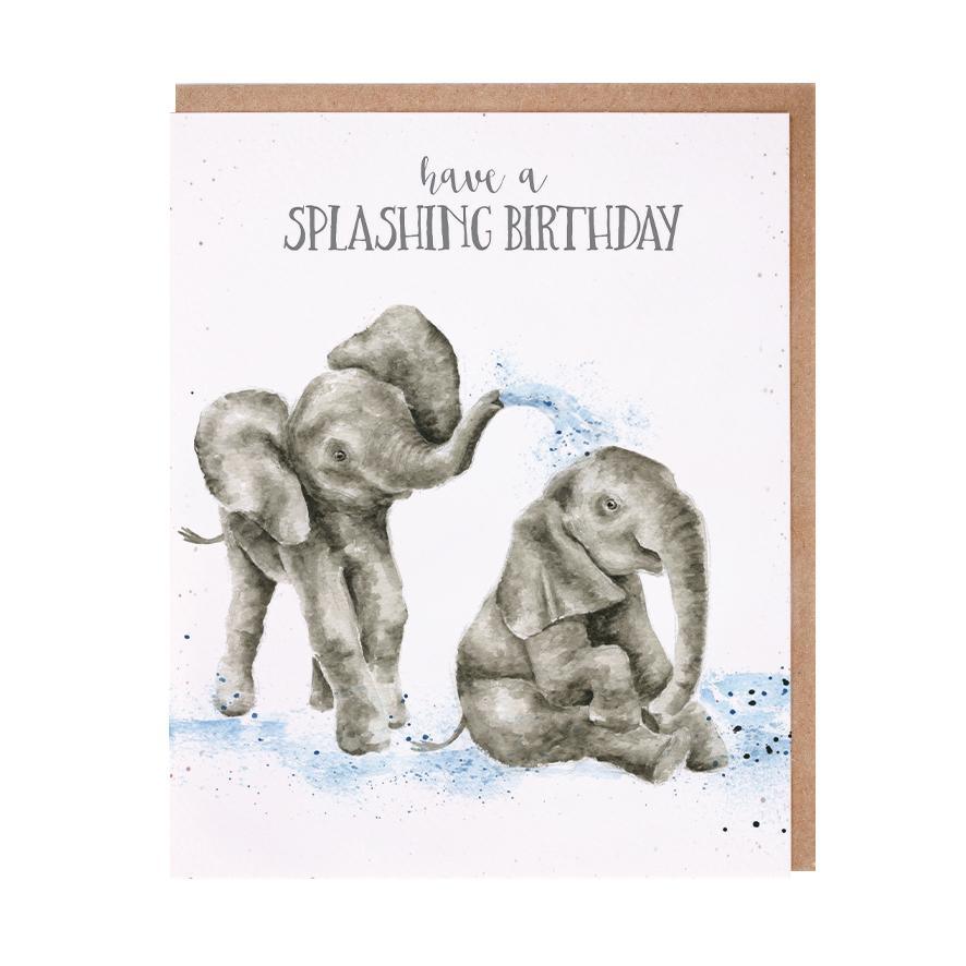 Splashing Birthday Card 5 x 7in
