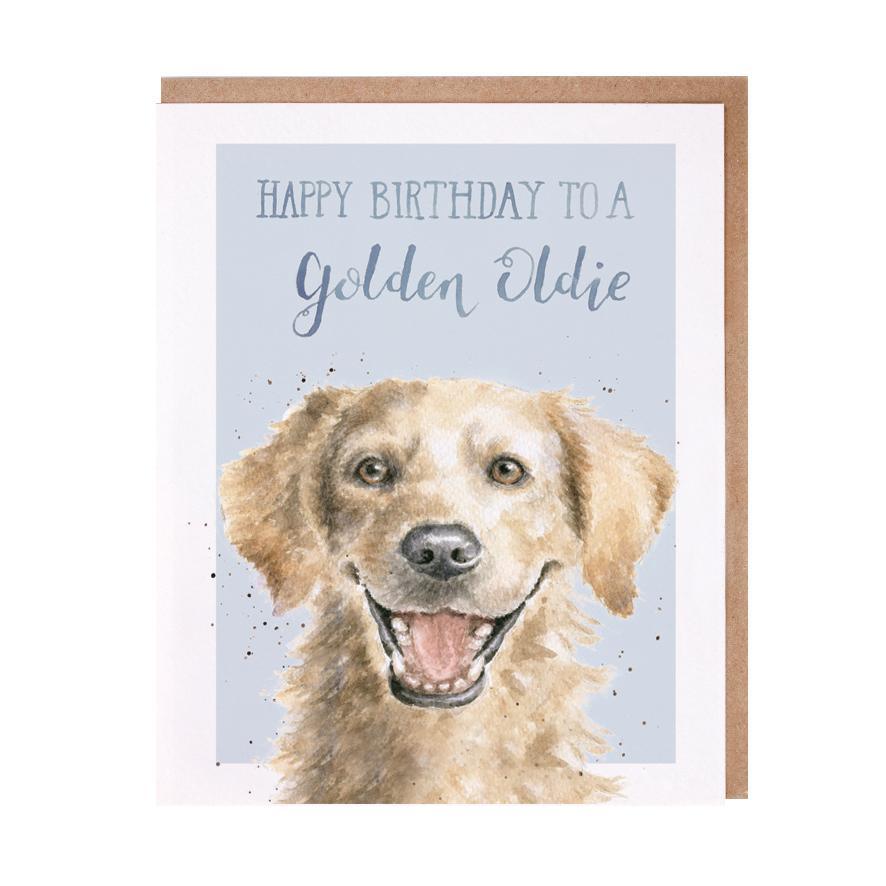 Golden Oldie Dog Card 5 x 7in