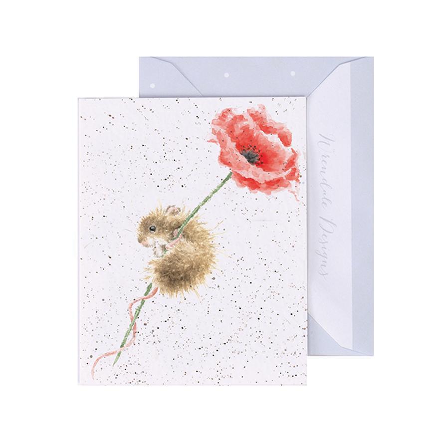 Poppy  Card 2.8x3.5in