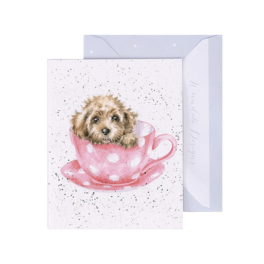 Teacup Pup Card 2.8x3.5in